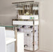 AICO Furniture State St. Wall Bar in Glossy White - Furniture Land (Milwaukee, WI)