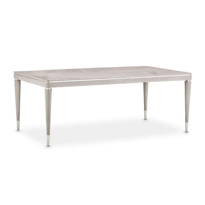 AICO Lanterna Rectangular Dining Table in Silver Mist - Furniture Land (Milwaukee, WI)