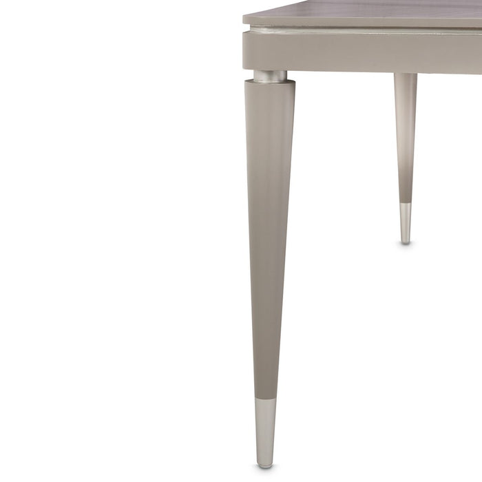 AICO Lanterna Rectangular Dining Table in Silver Mist - Furniture Land (Milwaukee, WI)