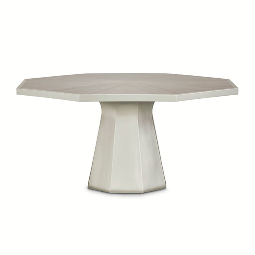 AICO Lanterna Octagon Dining Table in Silver Mist - Furniture Land (Milwaukee, WI)