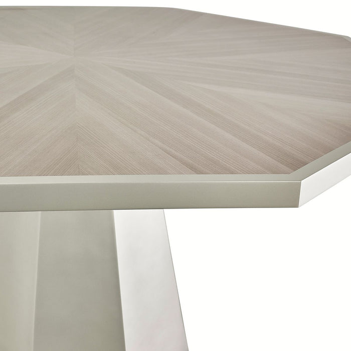 AICO Lanterna Octagon Dining Table in Silver Mist - Furniture Land (Milwaukee, WI)