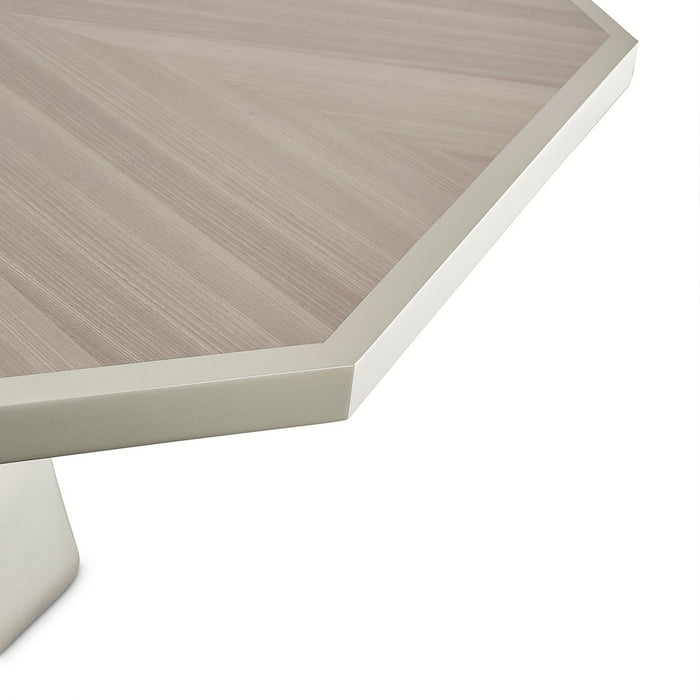 AICO Lanterna Octagon Dining Table in Silver Mist - Furniture Land (Milwaukee, WI)
