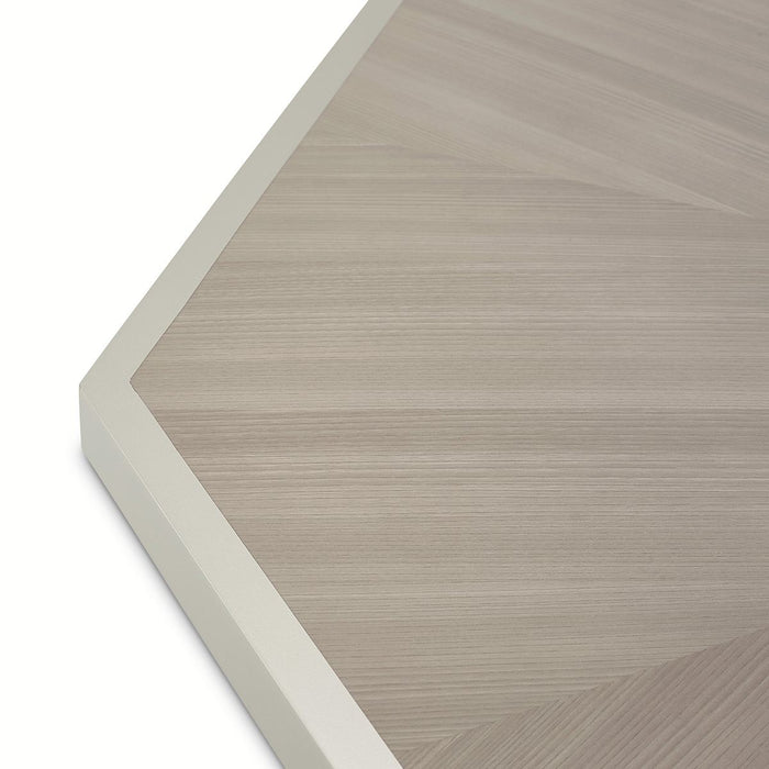 AICO Lanterna Octagon Dining Table in Silver Mist - Furniture Land (Milwaukee, WI)