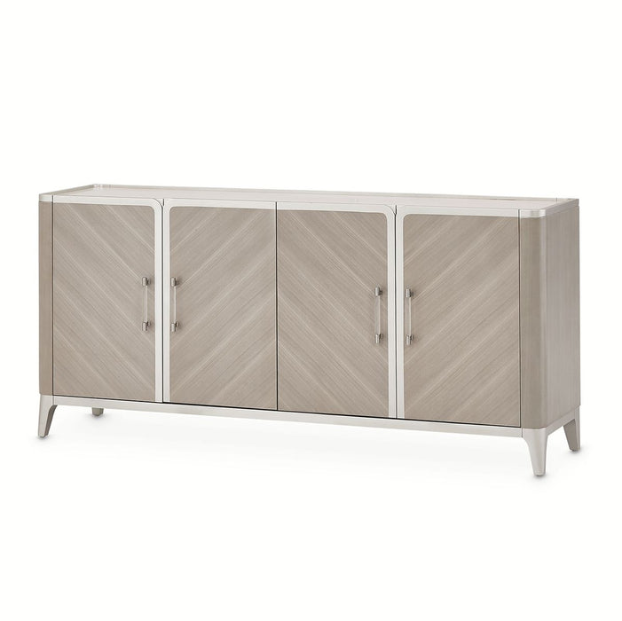 AICO Lanterna Sideboard in Silver Mist - Furniture Land (Milwaukee, WI)