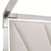 AICO Penthouse/Lanterna King Canopy Channel Tufted Upholstered Bed in Silver Mist - Furniture Land (Milwaukee, WI)