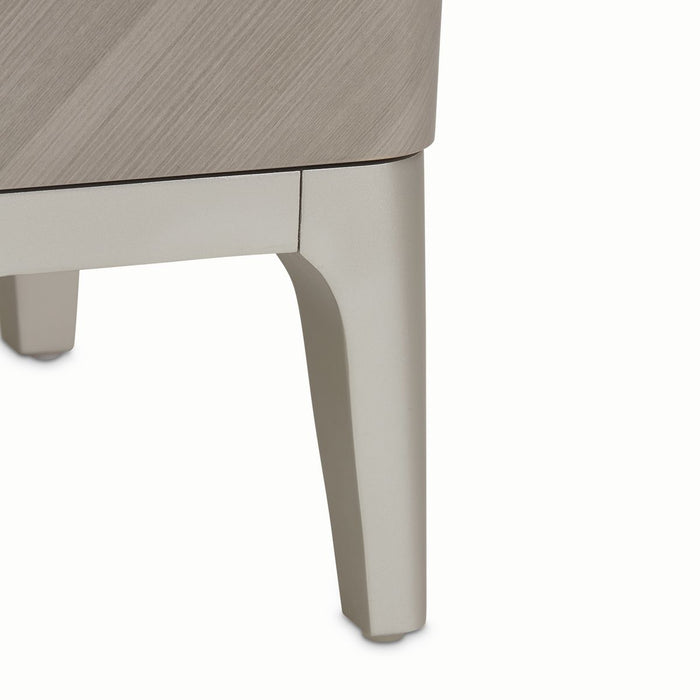 AICO Lanterna Nightstand in Silver Mist - Furniture Land (Milwaukee, WI)