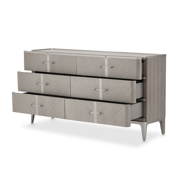 AICO Lanterna Dresser in Silver Mist - Furniture Land (Milwaukee, WI)