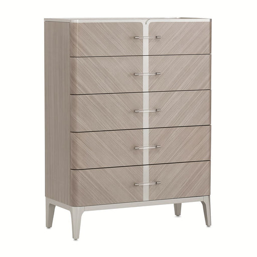 AICO Lanterna Highboy Chest in Silver Mist - Furniture Land (Milwaukee, WI)
