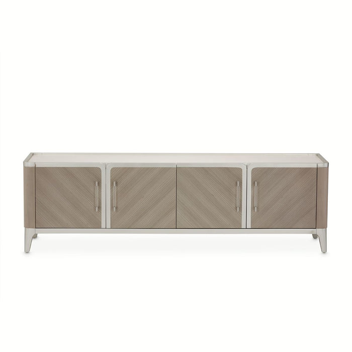 AICO Lanterna Media Cabinet in Silver Mist - Furniture Land (Milwaukee, WI)