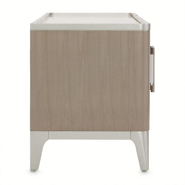 AICO Lanterna Media Cabinet in Silver Mist - Furniture Land (Milwaukee, WI)