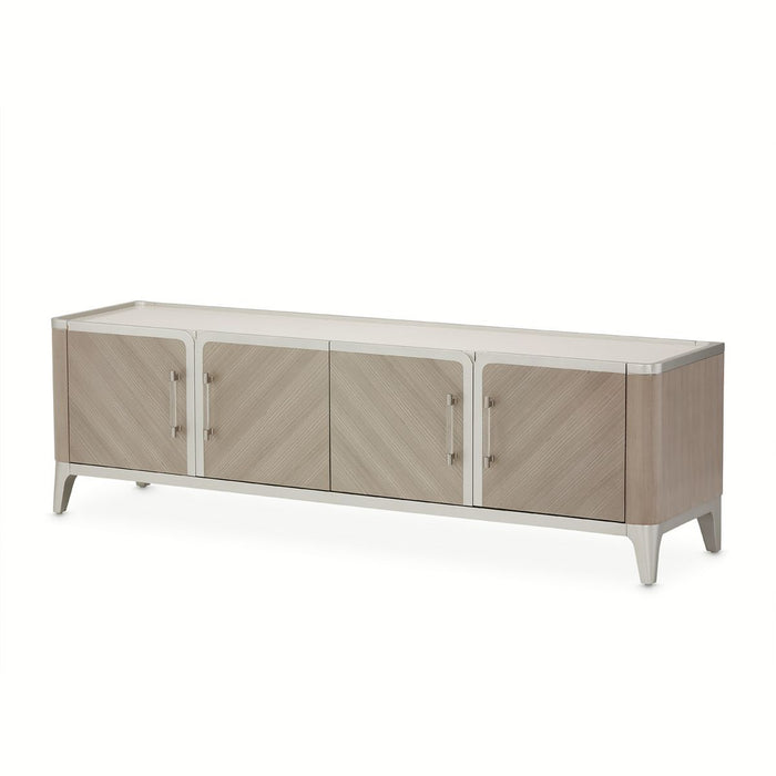 AICO Lanterna Media Cabinet in Silver Mist - Furniture Land (Milwaukee, WI)