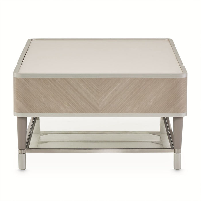 AICO Lanterna Cocktail Table in Silver Mist - Furniture Land (Milwaukee, WI)