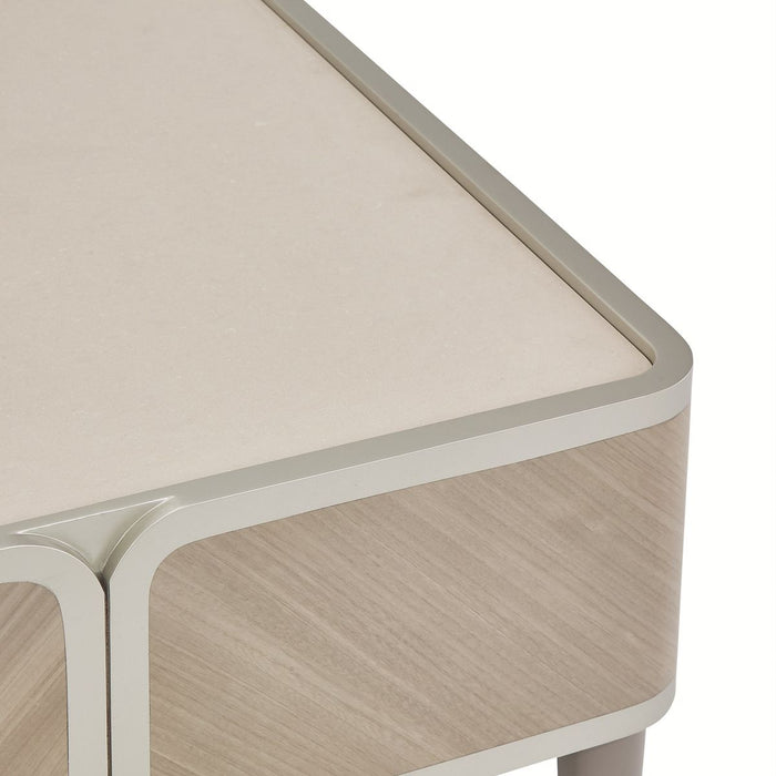 AICO Lanterna Cocktail Table in Silver Mist - Furniture Land (Milwaukee, WI)