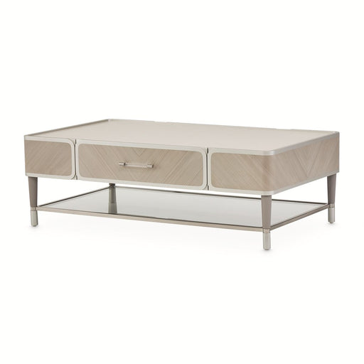 AICO Lanterna Cocktail Table in Silver Mist - Furniture Land (Milwaukee, WI)
