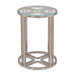 AICO Lanterna Chairside Table in Silver Mist - Furniture Land (Milwaukee, WI)