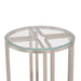 AICO Lanterna Chairside Table in Silver Mist - Furniture Land (Milwaukee, WI)