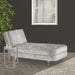 AICO Lanterna Chairside Table in Silver Mist - Furniture Land (Milwaukee, WI)
