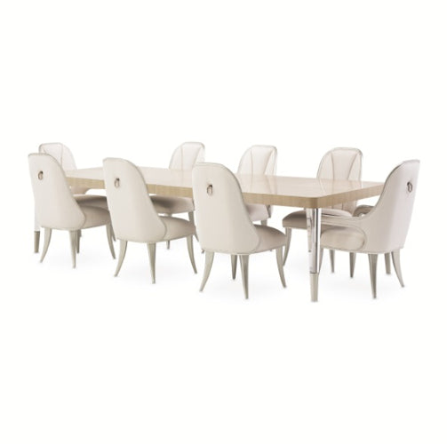 AICO Furniture Penthouse Rectangular Dining Table in Ash Gray - Furniture Land (Milwaukee, WI)