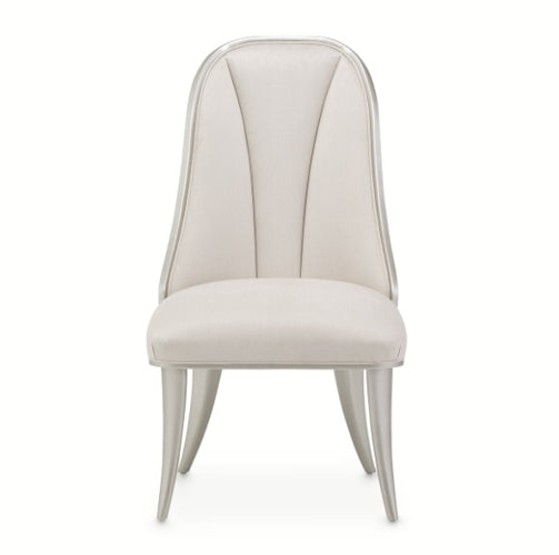 AICO Furniture Penthouse Side Chair (Set of 2) in Ash Gray - Furniture Land (Milwaukee, WI)