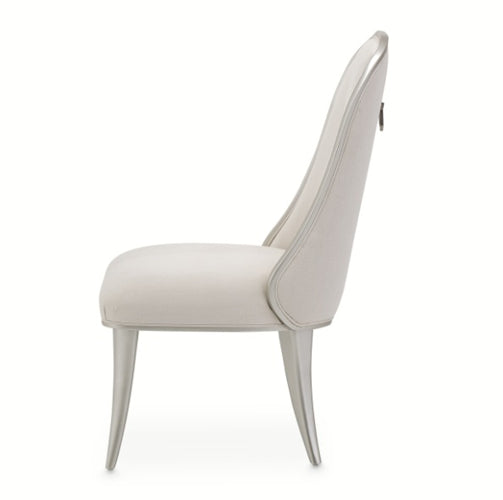 AICO Furniture Penthouse Side Chair (Set of 2) in Ash Gray - Furniture Land (Milwaukee, WI)
