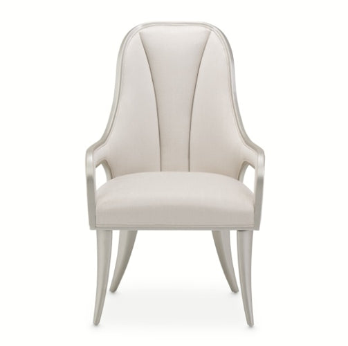 AICO Furniture Penthouse Arm Chair (Set of 2) in Ash Gray - Furniture Land (Milwaukee, WI)