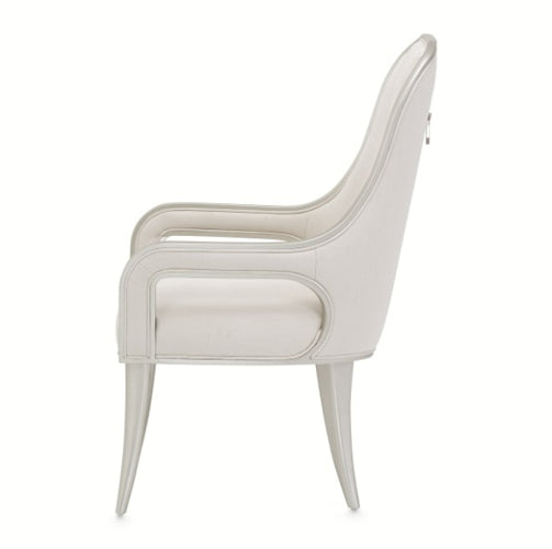 AICO Furniture Penthouse Arm Chair (Set of 2) in Ash Gray - Furniture Land (Milwaukee, WI)