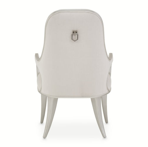 AICO Furniture Penthouse Arm Chair (Set of 2) in Ash Gray - Furniture Land (Milwaukee, WI)