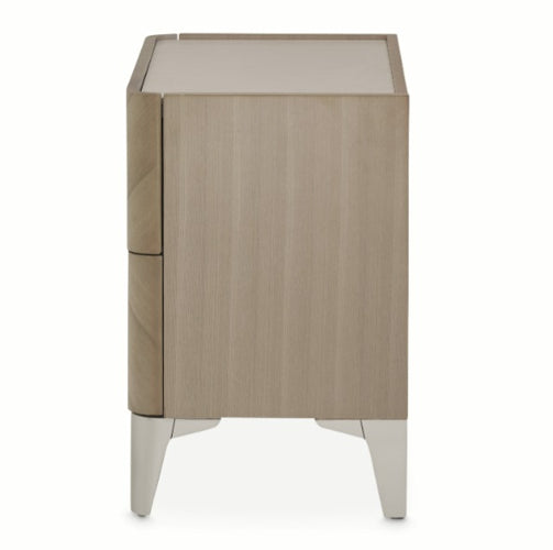 AICO Furniture Penthouse Nightstand in Ash Gray - Furniture Land (Milwaukee, WI)