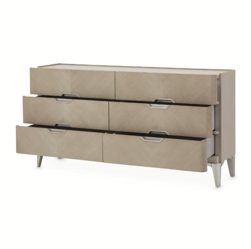 AICO Furniture Penthouse Dresser in Ash Gray - Furniture Land (Milwaukee, WI)
