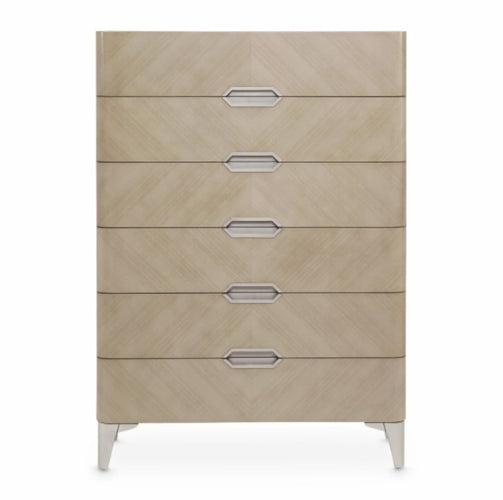 AICO Furniture Penthouse Vertical Storage Cabinet-Chest of Drawers in Ash Gray - Furniture Land (Milwaukee, WI)