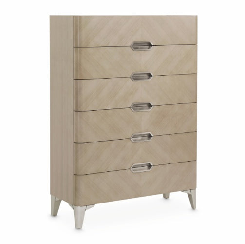 AICO Furniture Penthouse Vertical Storage Cabinet-Chest of Drawers in Ash Gray - Furniture Land (Milwaukee, WI)