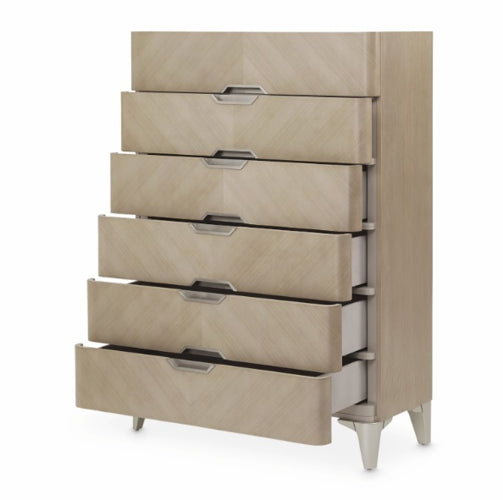 AICO Furniture Penthouse Vertical Storage Cabinet-Chest of Drawers in Ash Gray - Furniture Land (Milwaukee, WI)