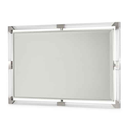 AICO Furniture Penthouse Wall Mirror in Ash Gray - Furniture Land (Milwaukee, WI)