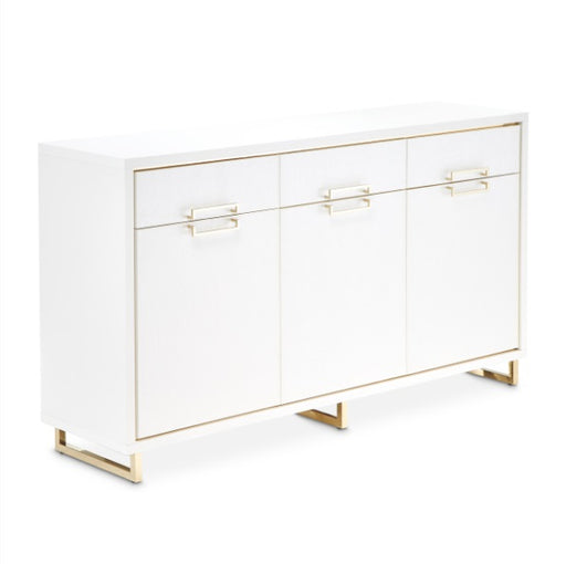 AICO Furniture Palm Gate Sideboard in Cloud White - Furniture Land (Milwaukee, WI)