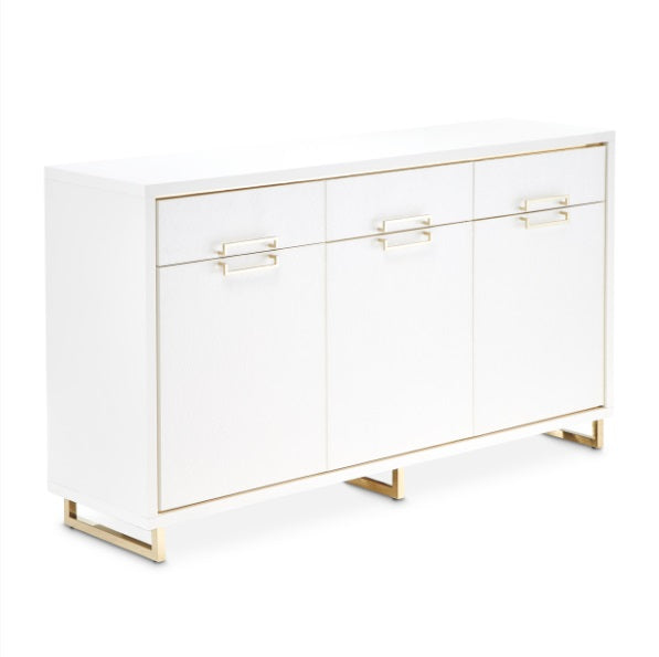 AICO Furniture Palm Gate Sideboard in Cloud White - Furniture Land (Milwaukee, WI)