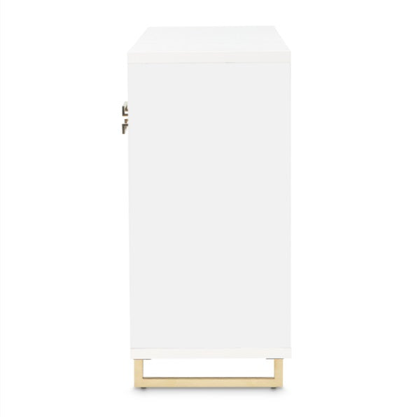 AICO Furniture Palm Gate Sideboard in Cloud White - Furniture Land (Milwaukee, WI)