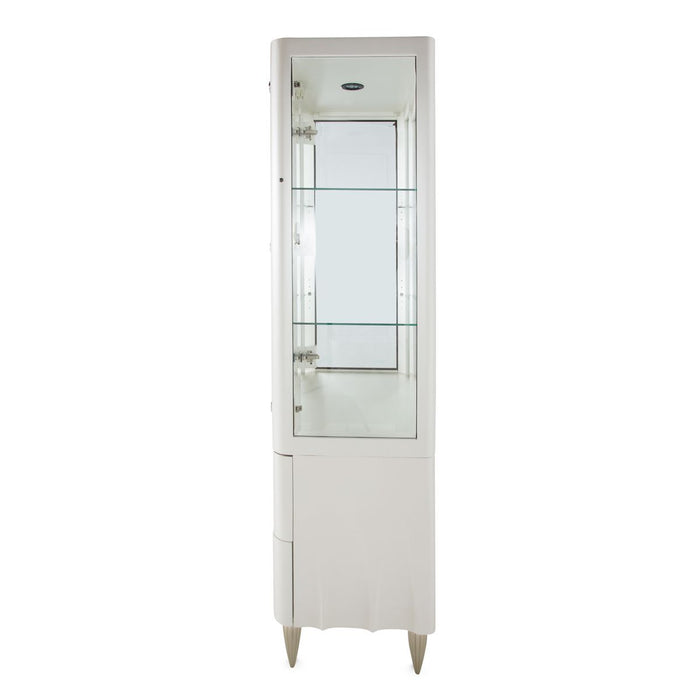 AICO London Place Display Cabinet in Creamy Pearl - Furniture Land (Milwaukee, WI)
