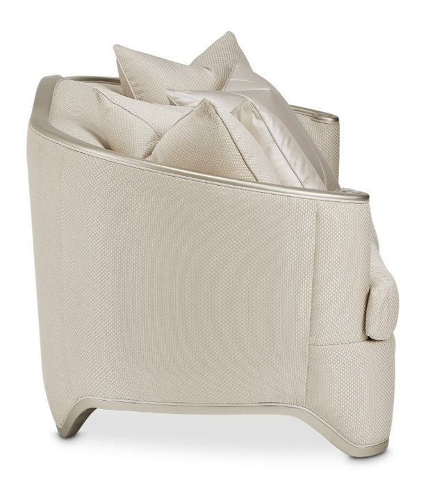 Aico London Place Loveseat in Light Champagne - Furniture Land (Milwaukee, WI)