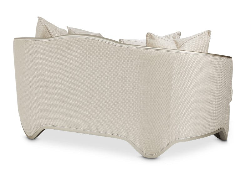 Aico London Place Loveseat in Light Champagne - Furniture Land (Milwaukee, WI)