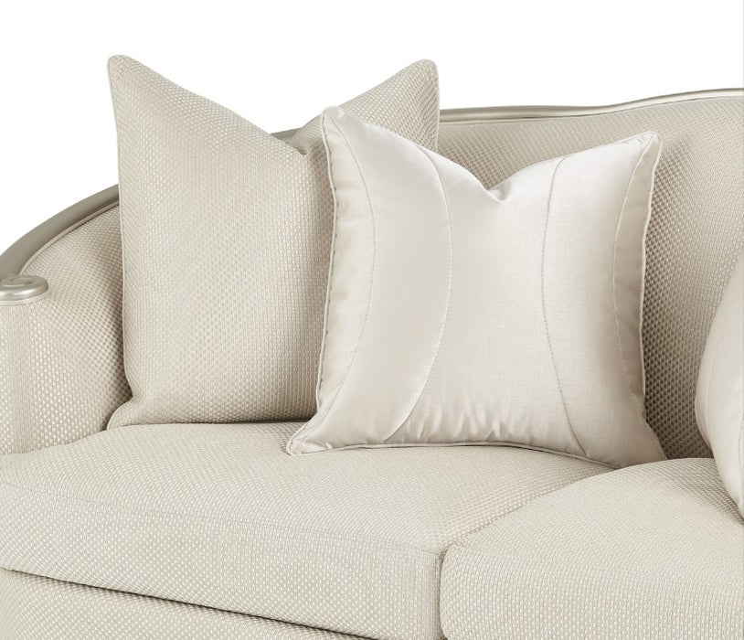Aico London Place Loveseat in Light Champagne - Furniture Land (Milwaukee, WI)