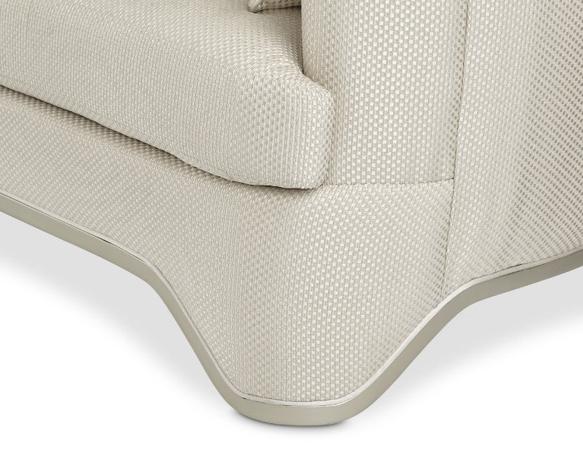 Aico London Place Loveseat in Light Champagne - Furniture Land (Milwaukee, WI)