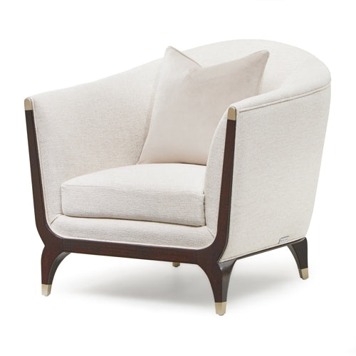 AICO Paris Chic Matching Chair Cremini in Espresso - Furniture Land (Milwaukee, WI)