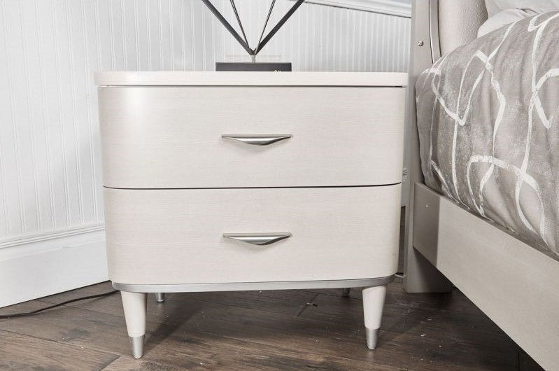 AICO Eclipse Nightstand in Moonlight - Furniture Land (Milwaukee, WI)