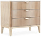 AICO Malibu Crest 3 Drawer Nightstand in Blush - Furniture Land (Milwaukee, WI)