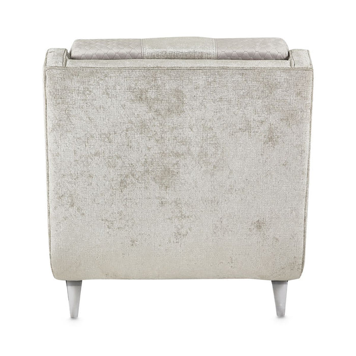 AICO Lanna Armless Chaise in Storm Silver Mist - Furniture Land (Milwaukee, WI)