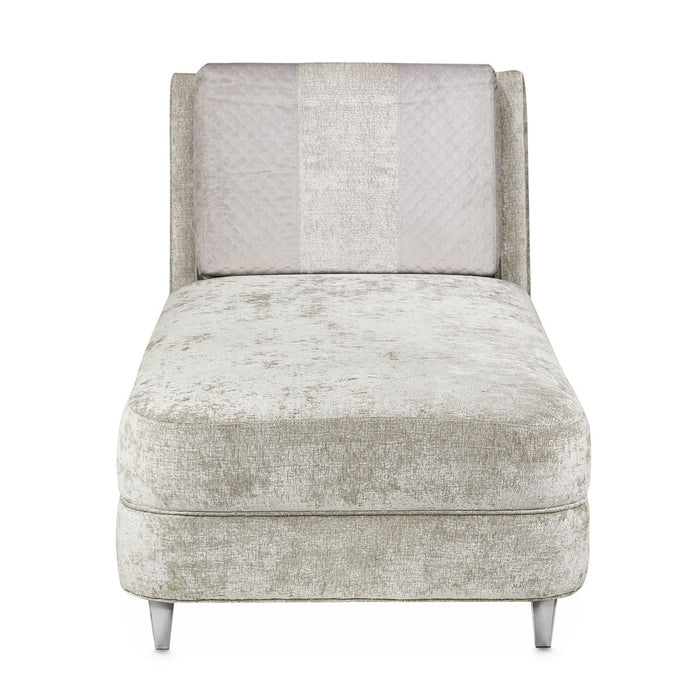 AICO Lanna Armless Chaise in Storm Silver Mist - Furniture Land (Milwaukee, WI)