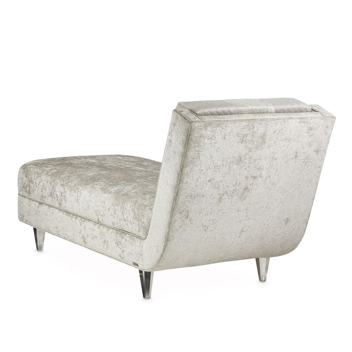 AICO Lanna Armless Chaise in Storm Silver Mist - Furniture Land (Milwaukee, WI)