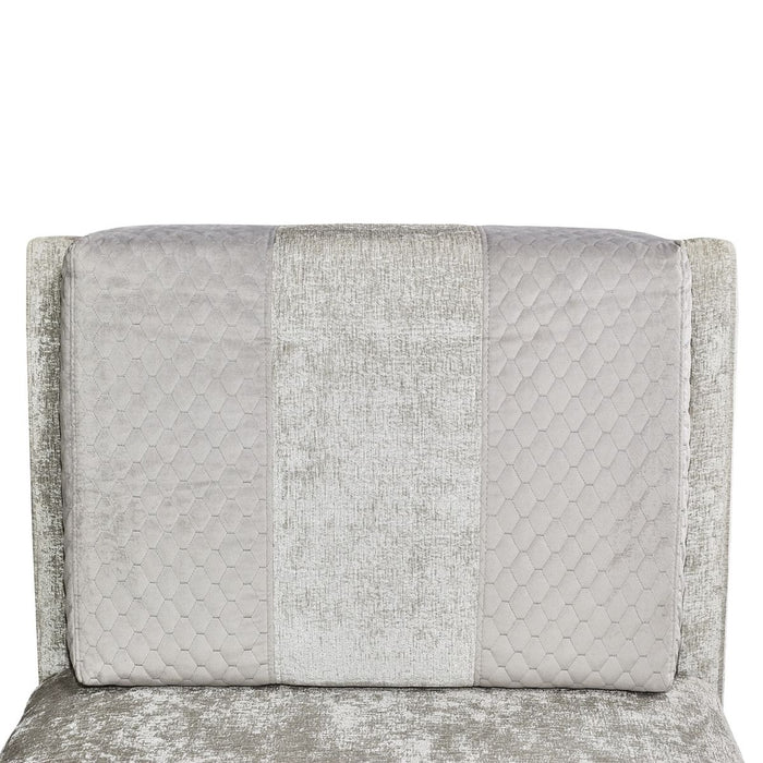 AICO Lanna Armless Chaise in Storm Silver Mist - Furniture Land (Milwaukee, WI)
