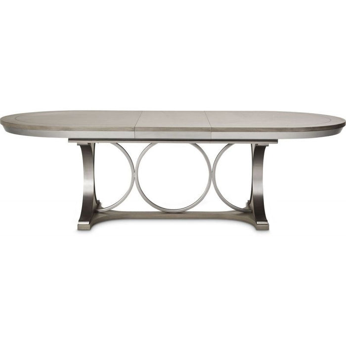 AICO Eclipse Oval Dining Table in Moonlight - Furniture Land (Milwaukee, WI)