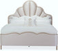 AICO Malibu Crest Cal King Scalloped Panel Bed in Chardonnay - Furniture Land (Milwaukee, WI)